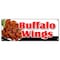 Signmission BUFFALO WINGS BANNER SIGN hot wings spicy bone wing sauce buffalo deep fried B-Buffalo Wings - alternate 1